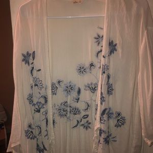 Hollister fringe cardigan